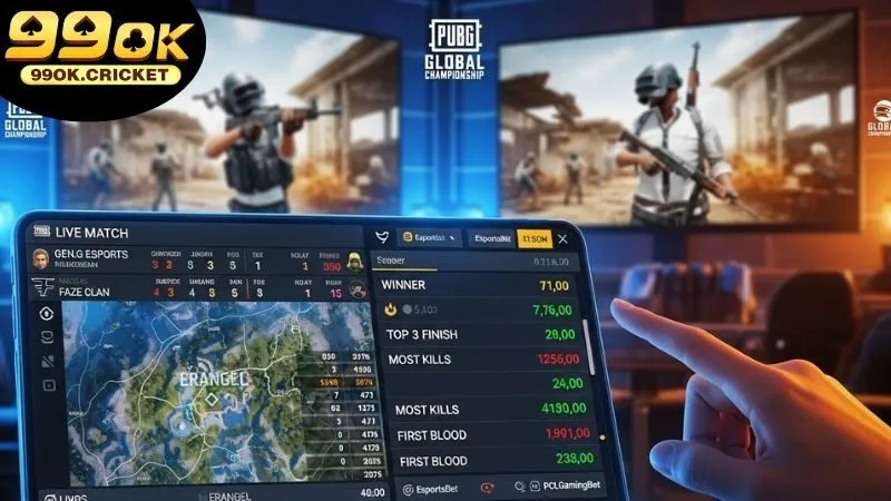 Cá cược giải PUBG Global Championship - Cơ hội cá cược vàng 3 Các loại kèo cá cược PUBG Global Championship tại 99OK